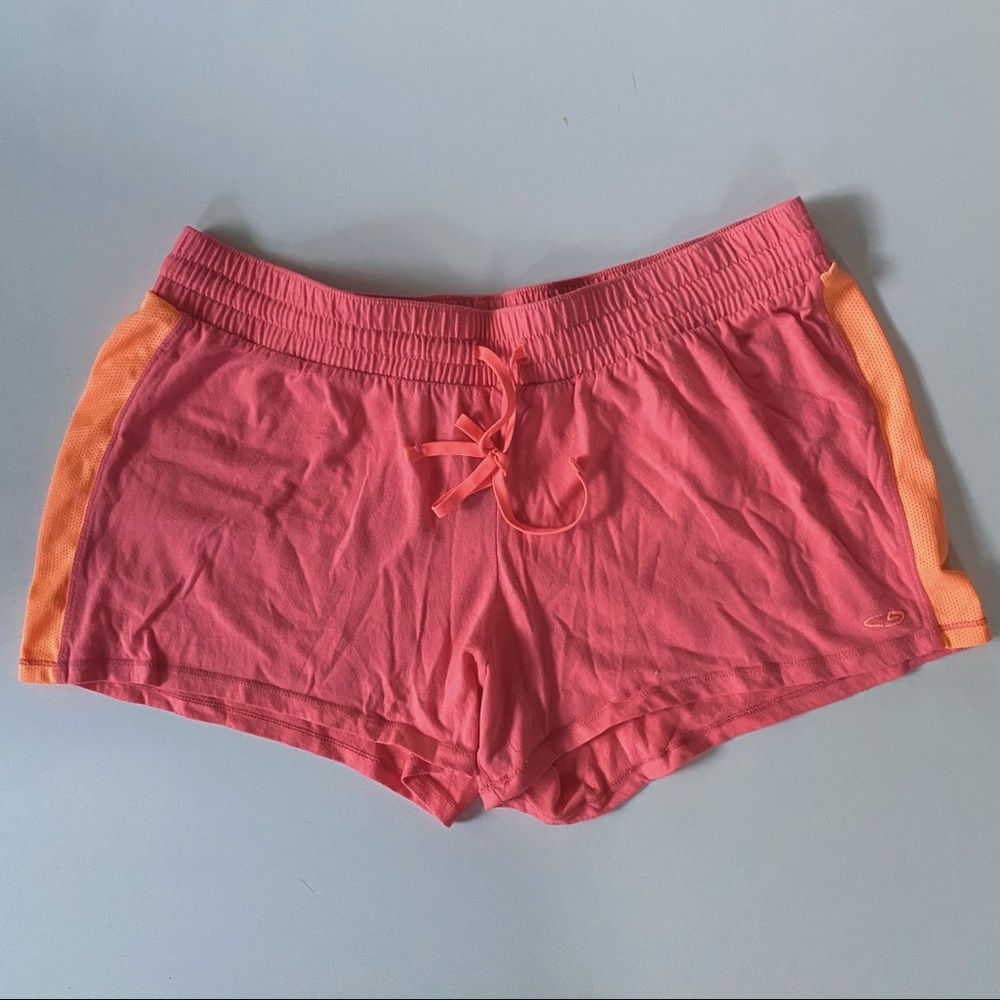 Champion Gym Shorts Coral and Neon Peach